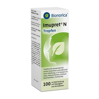 Imupret® N Tropfen – können bei beginnender Erkältung die Erkältungsabwehr stärken, Erkältungserreger bekämpfen und den Erkältungsverlauf mildern, mit 7-Pflanzenkombination