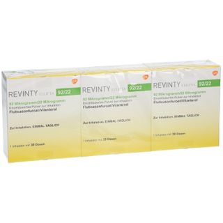 Revinity 180 REVINTY® ELLIPTA® 92/22 µg 3 St mit dem E-Rezept kaufen – Shop Apotheke