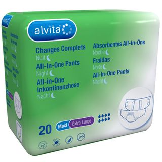 alvita® All-in-One Inkontinenzhosen Maxi Extra Large Nacht