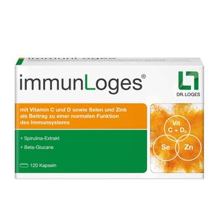 immunLoges - Unterstützt das Immunsystem mit Vitamin C, Vitamin D, Zink und Selen sowie hochwertigen Naturstoffen