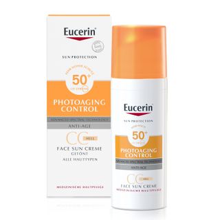 Eucerin® Sun Photoaging Control Face CC Creme Getönt Hell LSF 50+ – Anti-Aging Sonnenschutz für das Gesicht