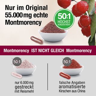 Montmorency Sauerkirsche (50:1) – 120 Kapseln – 1.100 Mg Extrakt