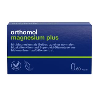 Orthomol Magnesium Plus - für eine normale Muskelfunktion - mit 150 mg Magnesium und Superoxid-Dismutase aus Melonenfruchtsaft-Konzentrat