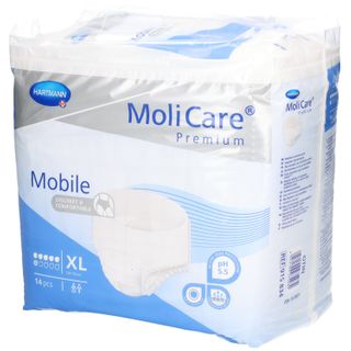 MoliCare Premium Mobile 6 Tropfen Gr. XL, Einweg-Inkontinenzunterwäsche für Männer und Frauen, Windelhosen für Erwachsene