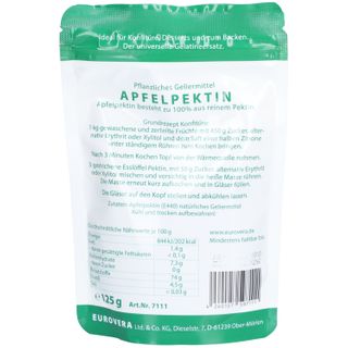 Apfelpektin pflanzliches Geliermittel 125 g Shop Apotheke