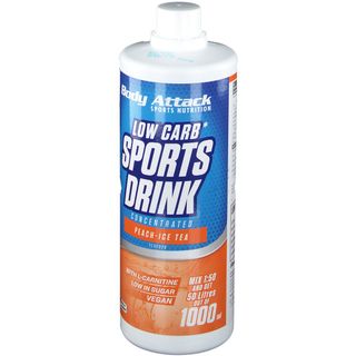 Body Attack LOW CARB® Sports Drink peach-Icetea