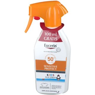 Eucerin® Sun Sensitiv Protect Kids Spray mit Trigger LSF 50+ – Sehr hoher Sonnenschutz für empfindliche Kinderhaut