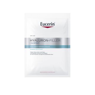 Eucerin® Hyaluron-Filler + 3x Effect Hyaluron-Intensiv-Maske – kühlende Tuchmaske mit Hyaluronsäure für sofort glattere und intensiv durchfeuchtete Haut + Eucerin® Oil Control Face Sun Gel-Creme LSF 50+ 20ml GRATIS