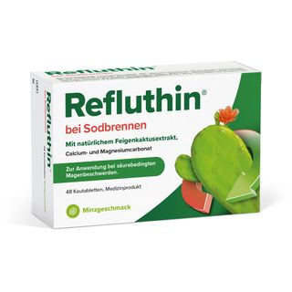 Refluthin® bei Sodbrennen - Minzgeschmack - Schnelle Hilfe bei Reflux - Schützt die Speiseröhre - gut verträglich