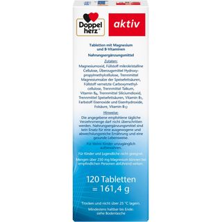 Doppelherz® Aktiv Magnesium 400 + B1 + B6 + B12 + Folsäure Tabletten ...