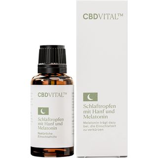 CBD VITAL Schlaftropfen mit Hanf & Melatonin - Das Original
