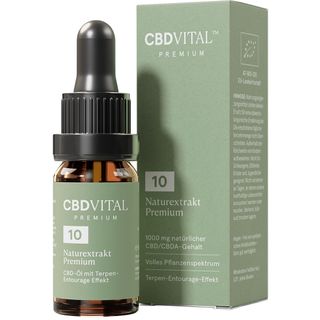 CBD VITAL - 10% Naturextrakt Premium CBD Öl - Bio & Vollspektrum - Cannabisöl Tropfen