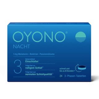 OYONO® Nacht mit 1mg Melatonin, Baldrian und Zitronenmelisse