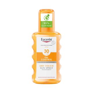 Eucerin® Oil Control Sun Spray Transparent LSF 30 – Sonnenschutzspray mit leichter Textur, auch für zu Akne neigende Haut