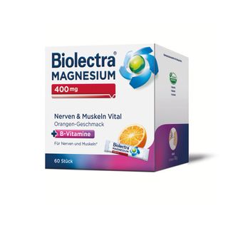 Biolectra® MAGNESIUM 400 mg Nerven & Muskeln Vital - Jetzt 10% mit den Code biolectra10 sparen* + Biolectra Magnesium 250 mg Muskeln und Knochen Aktiv GRATIS