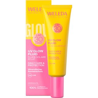 Weleda UV Glow Fluid LSF 30 – Leichter Sonnenschutz mit UVA/UVB-Schutz & Feuchtigkeit