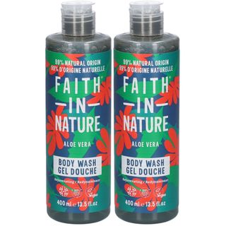 FAITH IN NATURE Aloe Vera Dusch- & Badegel 2x400 ml - Shop Apotheke