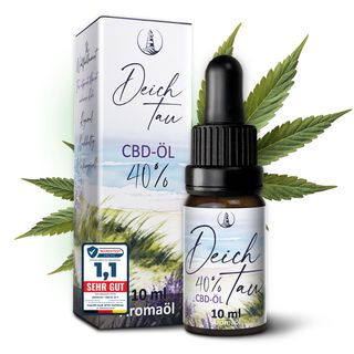 Deichtau CBD Öl 40% - Vollspektrum Hanföl - CBD-Tropfen – Echtes Cannabisöl - Deutsche Marke