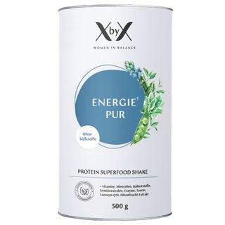 XbyX® Energie Pur – Vegan Protein Pulver – All-in-One Vitalstoffe für Frauen ab 40 ohne Süßstoffe
