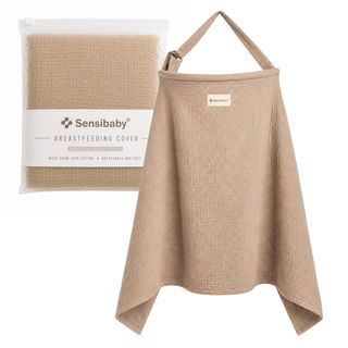 Sensibaby Stilltuch (Braun) - verstellbar - doppellagige Baumwolle