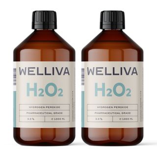 WELLIVA Wasserstoffperoxid 3% 2000 ml in hoher Reinheit