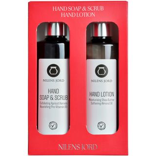 Nilens Jord, Hand Soap & Lotion Set ~999 = Handlotion 300 ml + Handpeeling & Seife 300 ml