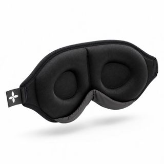 SHAPEVITAL Schlafmaske Deluxe | 3D-Form | verstellbares Band · schwarz