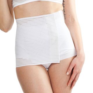 MYSANITY® Postpartum Bauchgürtel, Millerighe, atmungaktiv, Weiß