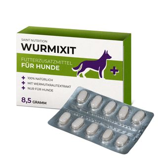 Saint Nutrition® Wurmixit | Wurm Tabletten ausschließlich für Hunde