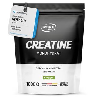 Creatine Monohydrate Pulver - 1kg / 1000 g - Testsieger - Wehle Sports