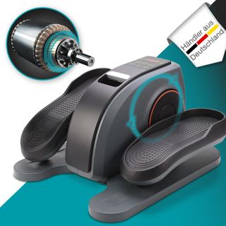 ELONEO Mini-Ellipsentrainer, Pedaltrainer bis 150 kg, Stepper mit 3 Automatikprogrammen