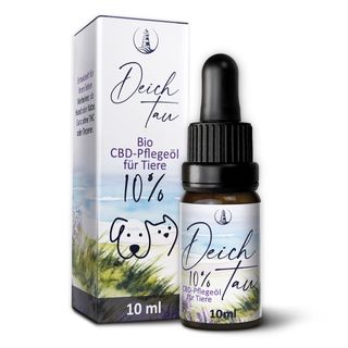 Deichtau Bio CBD Öl 10% für Hund & Katze - CBD-Hanföl-Tropfen – Echtes Cannabisöl - Deutsche Marke