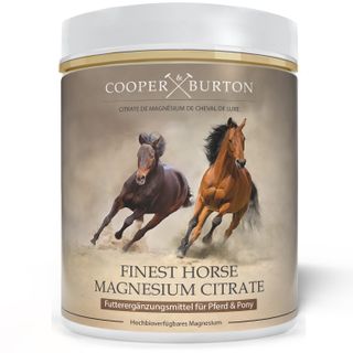 COOPER & BURTON Magnesiumcitrat für Pferde & Ponys – hochdosiertes Magnesium Pulver ohne Zuckerzusat