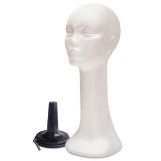 Perückenkopf lang 45 cm + Saugfuß (Set) von Lofty