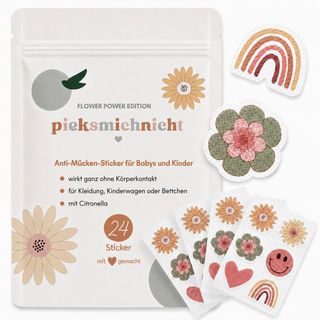 pieksmichnicht Anti-Mücken-Sticker Flower Power Edition