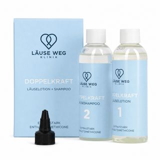Läuse Weg Klinik Premium Läuseshampoo + Lotion für Erwachsene & Kinder