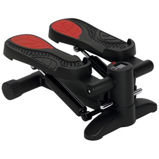 SPORTNOW Kompakter Stepper fürs Training, Fitness-Stepper mit LCD-Monitor und rutschfesten Pedalen