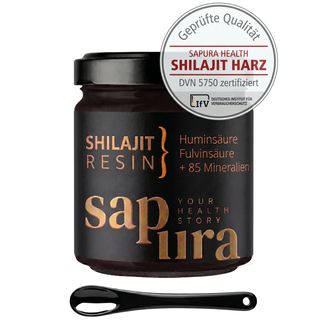 Shilajit 60g Glas + Löffel + Zertifizierte Laboranalyse | 78% FULVIN + 12% HUMINSÄURE
