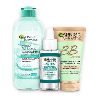 Garnier Pflegeset für das Gesicht, Mit Mizellen Reinigungswasser, Hyaluron  Aloe Serum und BB Cream 1 St - SHOP APOTHEKE
