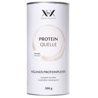 XbyX® Protein Quelle Neutral – Vegan Protein Pulver – 3K Proteinpulver für Frauen ab 40 zuckerfrei