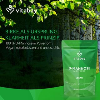 Vitabay D Mannose Pulver aus Birke