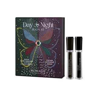 M2Beauté, Day & Night Beauty Set Eyelash Activating Serum 4 ml + Black Nano Mascara 6 ml