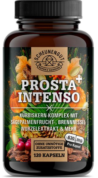 Scheunengut® PROSTA INTENSO+ | Kürbiskern, Sägepalme, afrikanischer Pflaumenbaum | Prostata Komplex