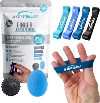 Sanmedix® Handtrainer, Fingertrainer-Set (6-teilig)