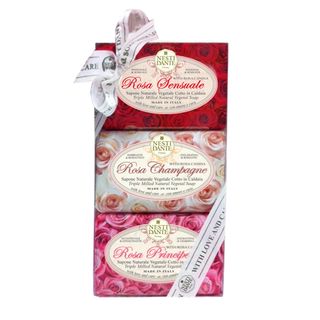 Nesti Dante Seife Le Rose - 3er Geschenk-Set (Limitierte Auflage)