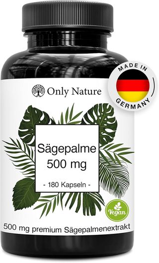 Only Nature® Sägepalmenextrakt 500 mg - in Deutschland produziert - Sägepalme Prostata Kapseln