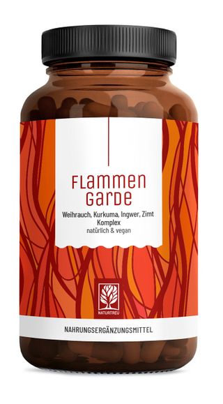 Weihrauch Kurkuma Ingwer 90 vegane Kapseln Hochdosiert Curcumin Flammengarde NATURTREU®