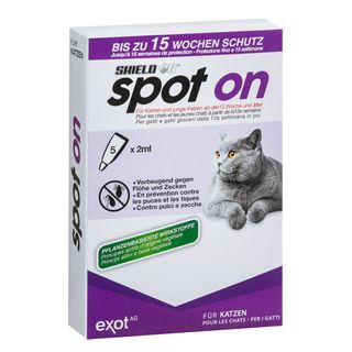 ShieldOn Spot On Floh- und Zeckenschutz für Katzen
