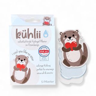 kühlii Selbstkühlende Hydrogel-Kühlpflaster im Otter-Design