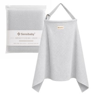 Sensibaby Stilltuch (Grau) - verstellbar - doppellagige Baumwolle